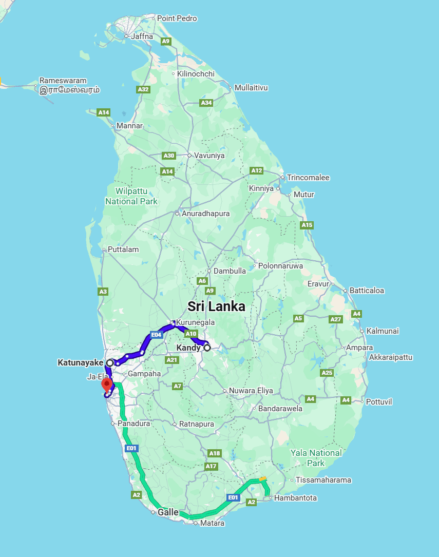 3 Day Quick Tour of 2 Cities Map