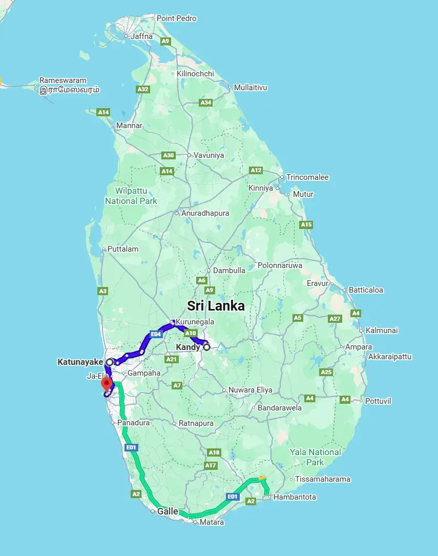 3 Day Quick Tour of 2 Cities Map